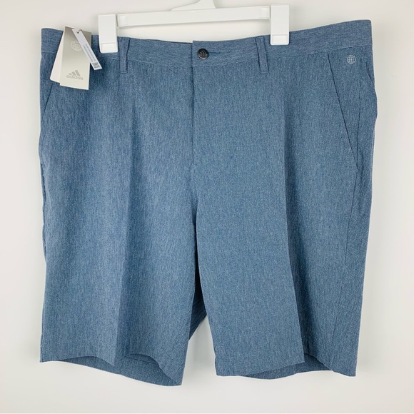 adidas Originals Other - 38” Adidas Golf Crosshatch Shorts Crew Navy Blue / White Men’s New $75